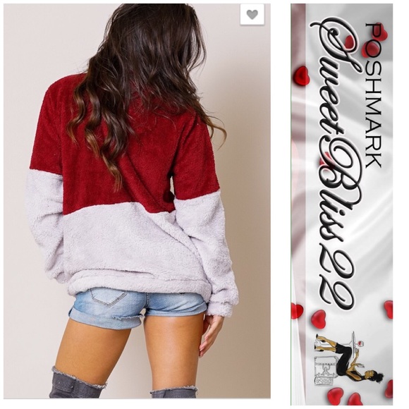 💥Merlot Fleece Pullover💥 - Picture 3 of 3